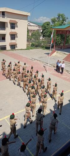 Flag Hoisting and Parade by NCC Cadets